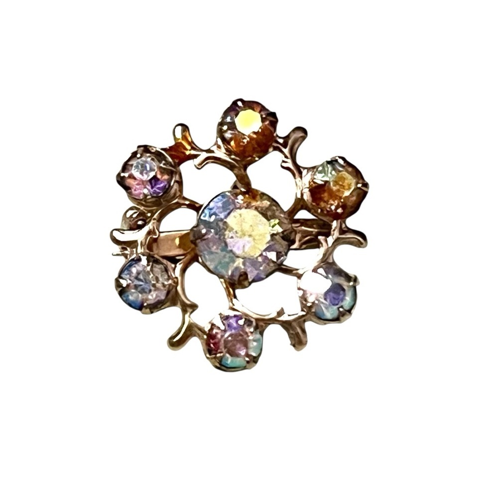 Vintage Aurora Borealis Scatter Brooch